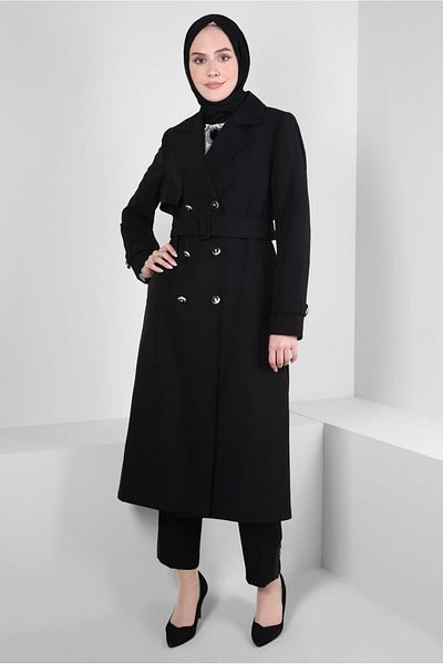 Alvina CRUVASE COLLAR TRENCH COAT 10812