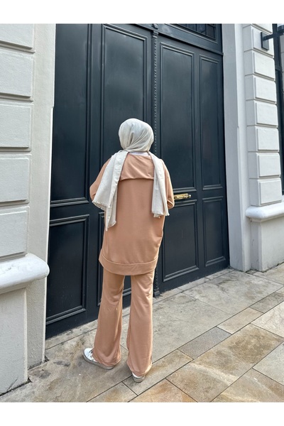 VOLT CLOTHİNG Γυναικείο κοστούμι με φαρδύ σκίσιμο με φερμουάρ