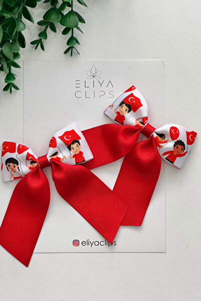 Eliya Clips 2 Pack April 23 Buckle Show Buckle Red Ribbon Buckle Flag Buckle ...