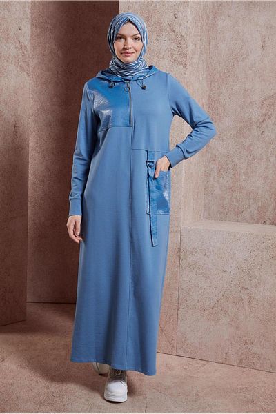 Alvina 44443 Model Rochie trening cu glugă