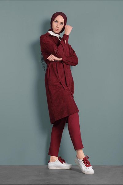 Alvina Velvet Corner Button Tunic 40301