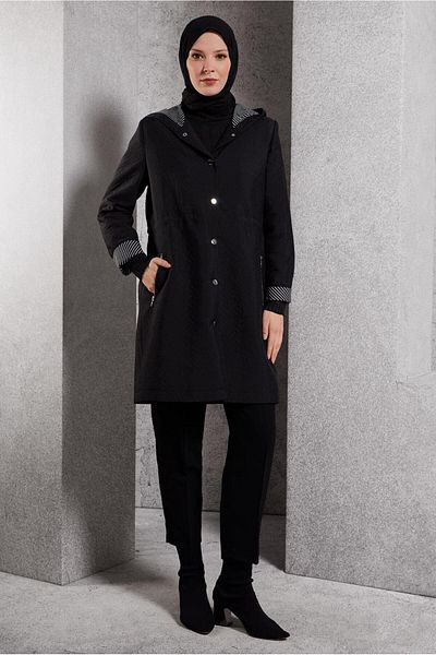 Alvina Hooded Trench Cotton 10913