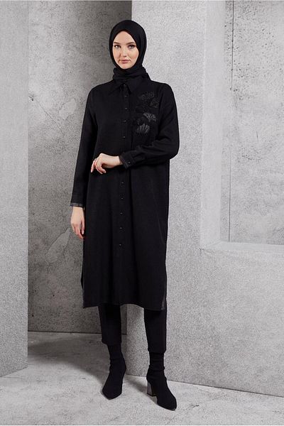Alvina Long Embroidered Tunic - 45061