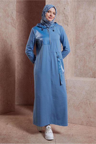 Alvina 44443 Model Rochie trening cu glugă