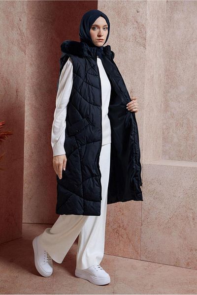 Alvina Hooded Puffer Vest - 90527