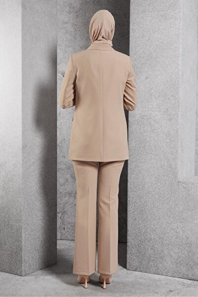 Alvina Double-Breasted Collar Pants Suit 30509