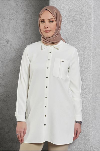 Alvina Shirt Collar Tunic 45295