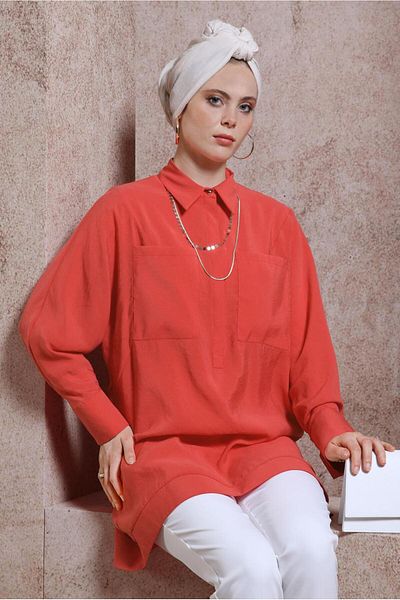 Alvina قميص طوق تونك 44433