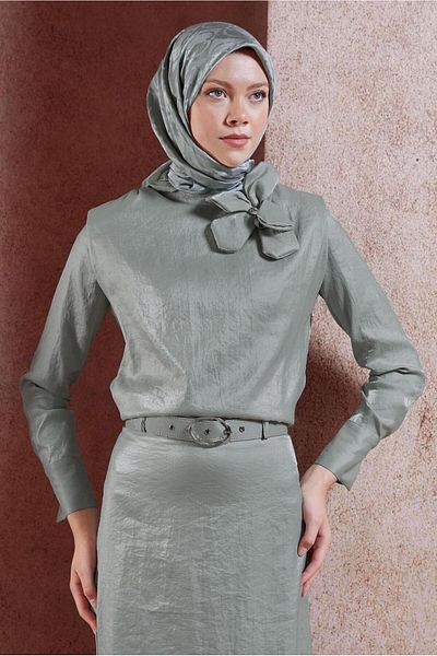 Alvina Accessory Detailed Skirt Suit 44717