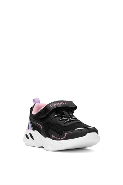 Kinetix Girl's Classic Sneaker Black-Pink 5P Frofe F 5Fx Filet