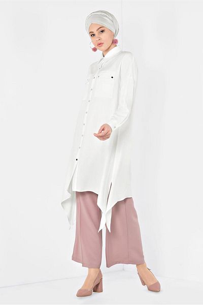 Alvina Asymmetrical Tunic 4855 - Snaps