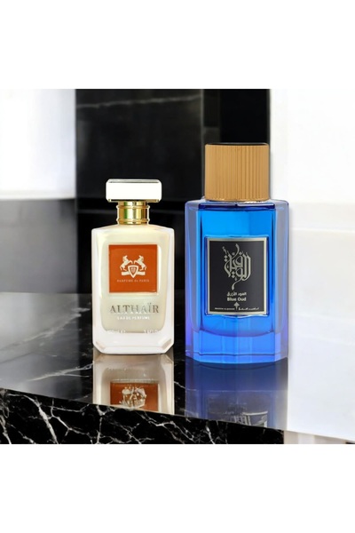 IBRAHIM ALQURASHI The distinguished package, the meeting of the power of blue oud with the perfume of the rebel