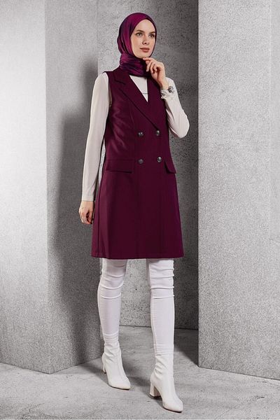Alvina Kruvaze Collar Vest 45219