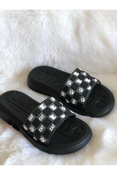 GEZER Γυναικείες ελαφριές γυναικείες παντόφλες με μαλακή σόλα με σχέδιο Cat and Patii