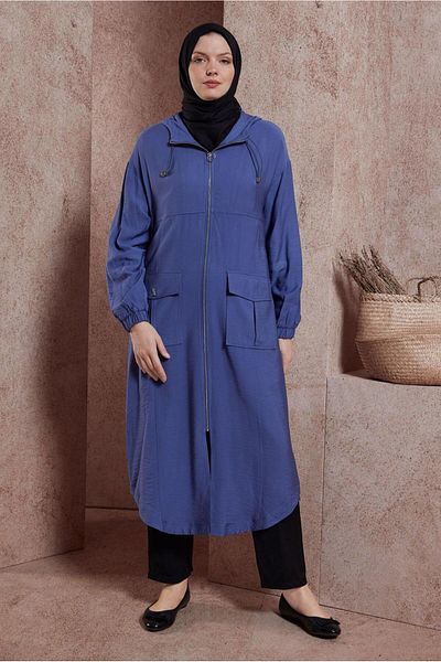 Alvina Hooded Trench Coat 10859 - Stylish and Comfortable Design