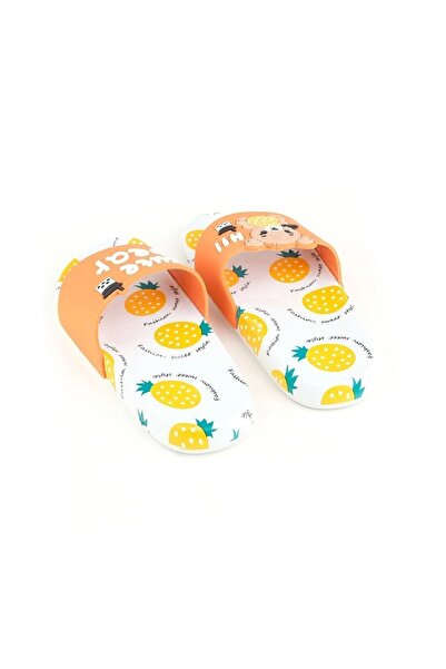 GEZER Girl's Pineapple Pattern Non-Slip Pool Sea Bathroom Wet Floor and Daily Slippers