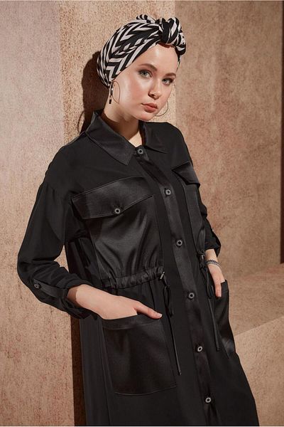 Alvina 44498 Μοντέλο Σατέν Λεπτομερές Σιφόν Μπλουζάκι