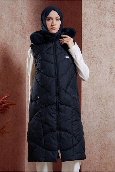 Alvina Hooded Puffer Vest - 90527