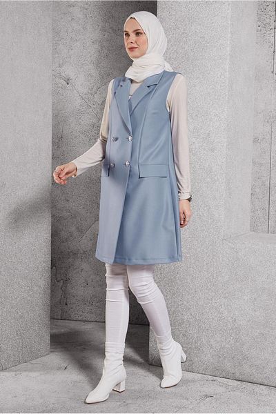 Alvina Kruvaze Collar Vest 45219