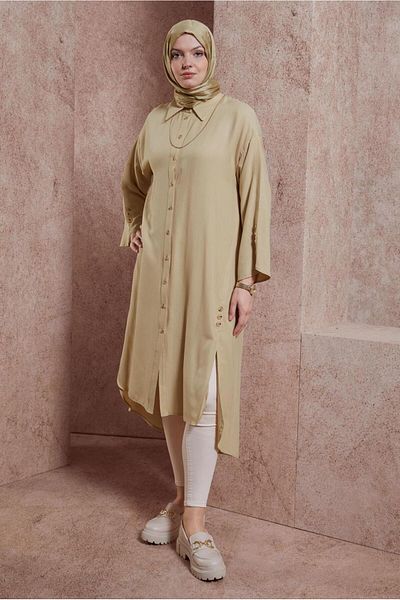 Alvina Viscose Tunic 44420 - Ψηλό και άνετο σχέδιο