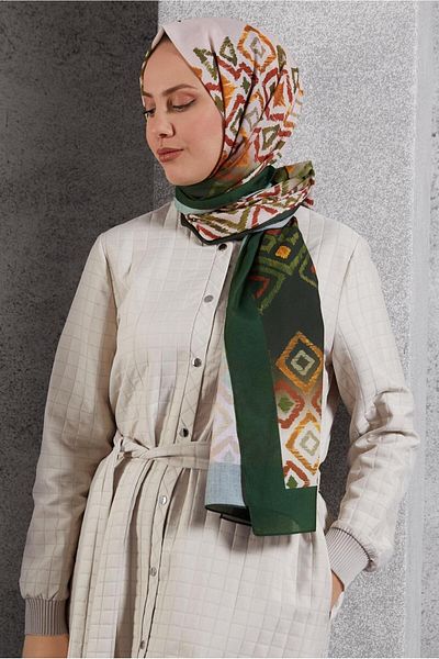 Alvina ALVİNA 8503 Μοντέλο Σάλι με σχέδιο