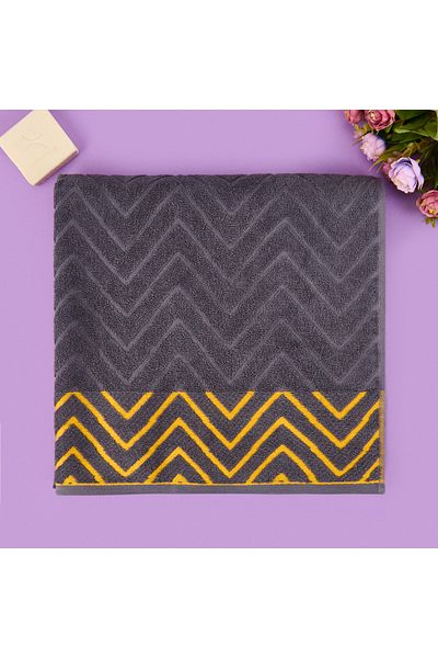 Evidea Soft Wave Bath Towel - Anthracite - 70X140 cm