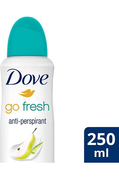 Dove Go Fresh Pear & Aloe Vera Deodorant Spray - 150 ml X 4