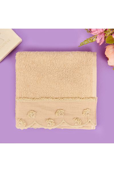 Evidea Soft Romy Hand Towel - Beige - 30X40 cm