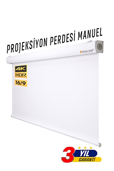 GÖLGE STOR En200cm Boy180cm Projeksiyon Perdesi Manuel Yeni Akıllı Kumaş Blackout-ışık Geçirmez 4k