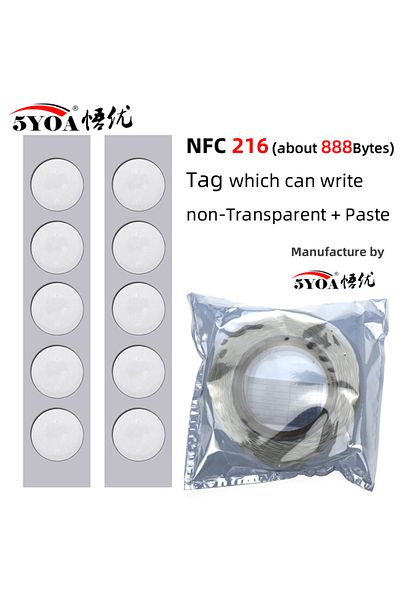 5YOA 10 Tag NFC216 10PCS NFC Tag Nfc213 Label 213 Stickers Tags Badges Lable Sticker 13.56mhz For Huawei