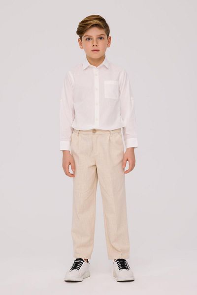 Nebbati Boy's Ecru Trousers
