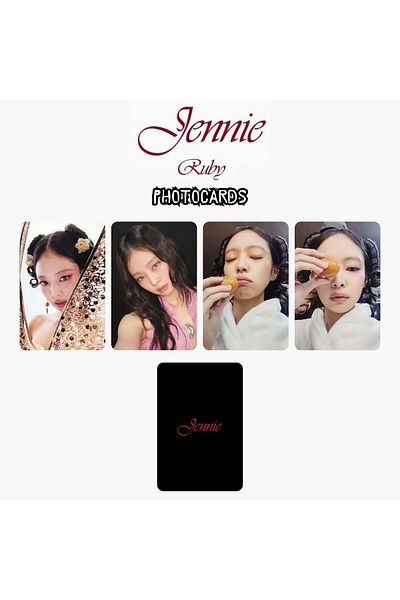 Kpop Dünyasi Blackpink Jennie "Ruby" Photocards Set Pob 1