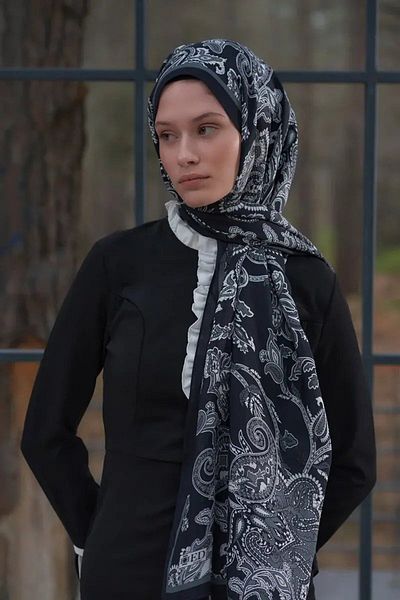 ED Scarf Heritage Alâ Shawl - Black