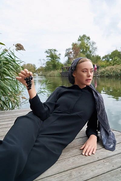 ED Scarf Colecția iconică Meyal Black