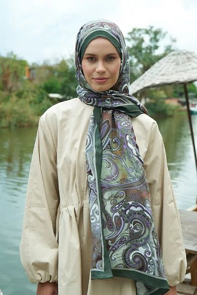 ED Scarf Şal Gazel Green Heritage