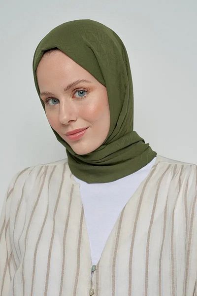 ED Scarf Model de linie de șal jacquard mătăsos - Nefti