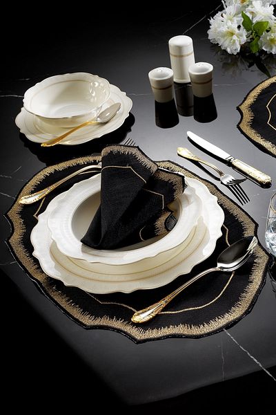 ZEBRA CASA Siena 2-pack American Service Μαύρο/χρυσό