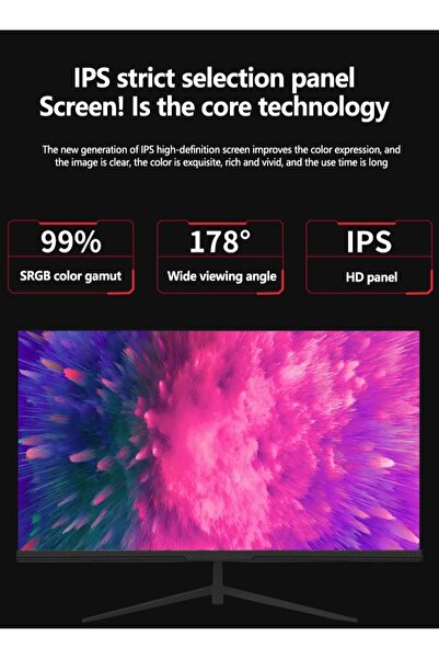 FlashHawk 23.8 inch IPS Flat Screen Monitor with Full HD (1920x1080)Display,75Hz Refresh Rate