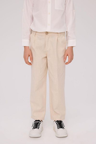 Nebbati Boy's Ecru Trousers