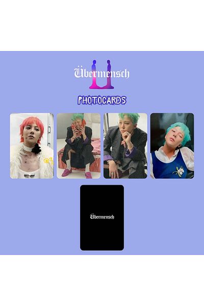 Kpop Dünyasi G-Dragon'' Übermensch'' Photocards Set 2