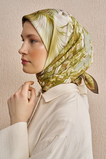 ED Scarf Vision Art Collaction Mirage Scarf - Oil Green