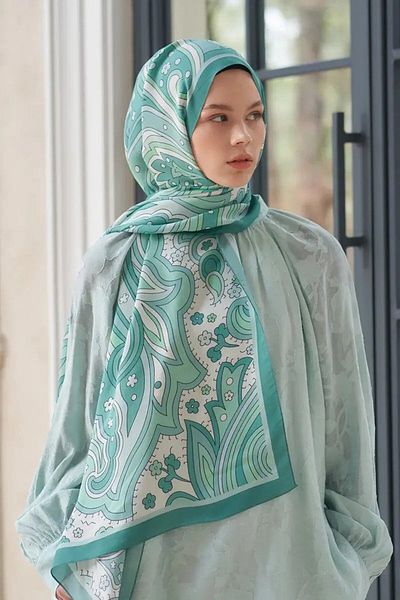 ED Scarf Heritage Nefha Shawl - Πράσινο