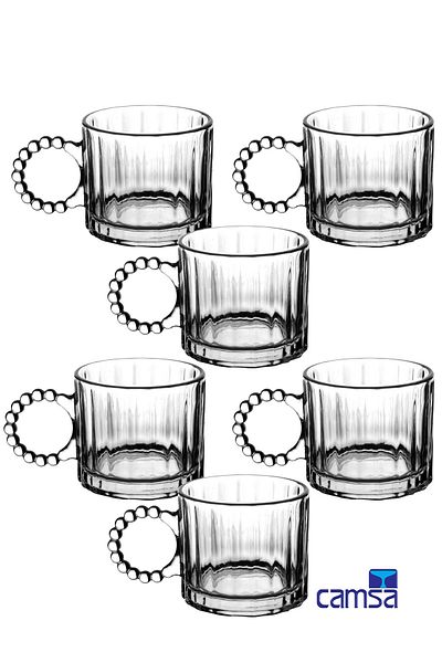 Queen’s Kitchen Melorin 6-Piece Glass Bead Mug Set