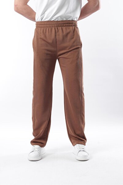 Madmext Kahverengi Rahat Kesim Erkek Eşofman Altı E6560