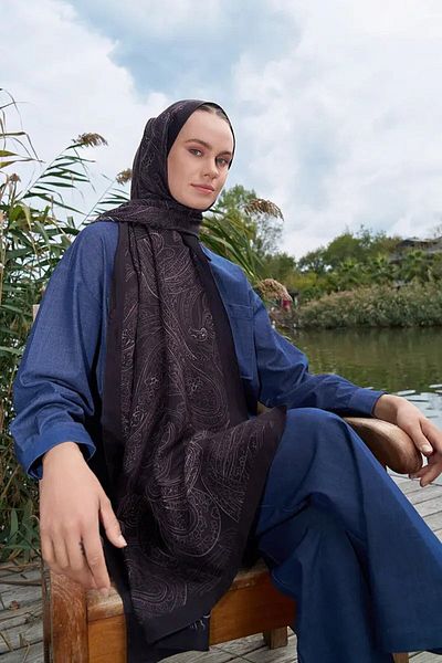 ED Scarf Iconic Collection Ahenk - Μύρτιλο