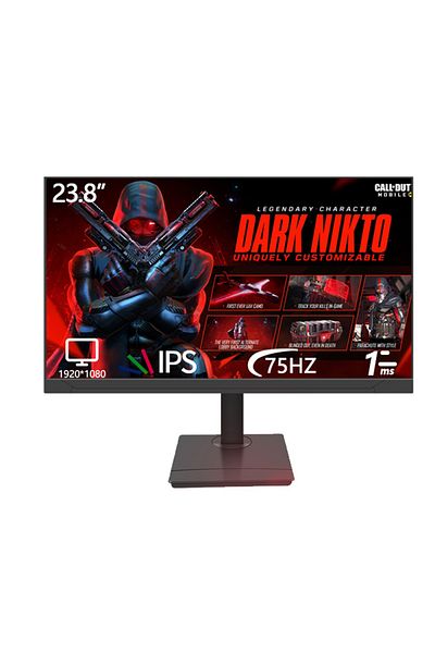 glanfen 23.8 inch Flat Screen Gaming Monitor 75Hz with LED Backlit,FHD 1920 ×1080 1ms Response
