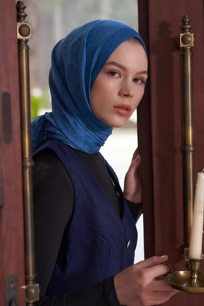 ED Scarf Σάλι Heritage Saye - Indigo