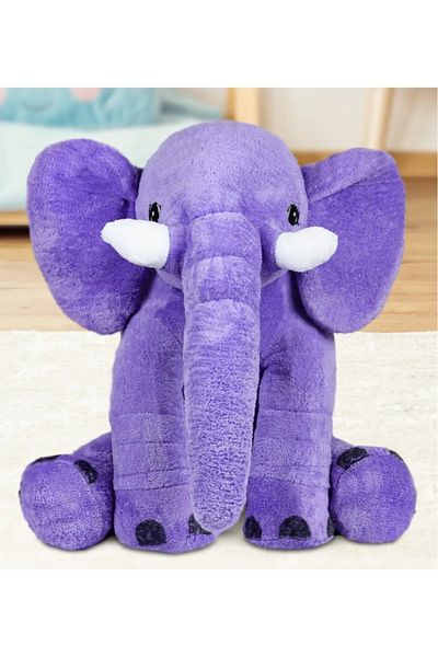 Özgüner Oyuncak 65 cm Cute Plush Elephant - Sleeping Companion Elephant