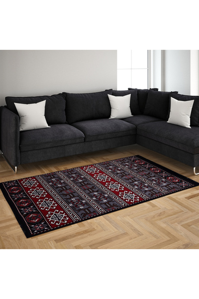 Bigghome Teppich – 120×180 Cm, Maschinenwaschbar, Langlebig, Modernes Muster Für Wohnzimmer,sa25hc