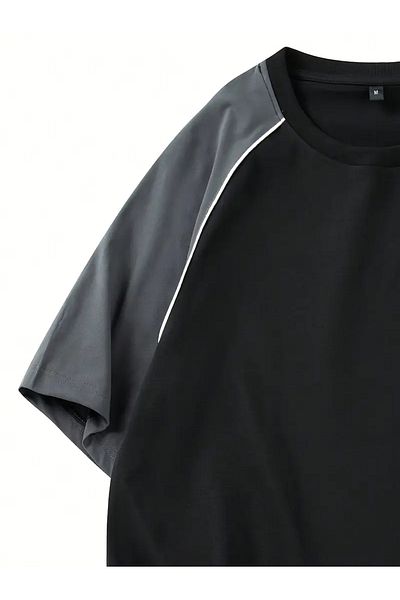 viperkombin Oversize Raglan Sleeve T-Shirt and Shorts 2-Piece Combination Set